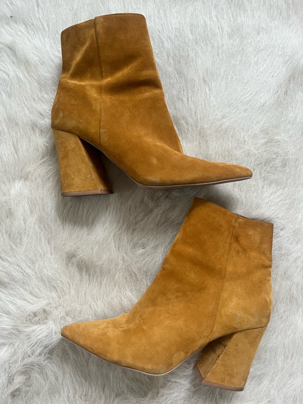 Steve Madden Matilda Suede Pointed Toe Ankle Boots